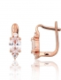 Silver earrings with english lock. Photo Nr. 1