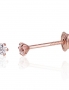 Gold screw studs earrings. Photo Nr. 1