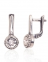 Silver earrings with english lock. Photo Nr. 1