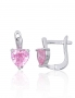 Silver earrings with english lock. Photo Nr. 1