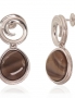 Silver stud earrings. Photo Nr. 1