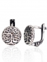 Silver earrings with english lock. Photo Nr. 1
