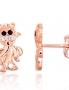 Silver stud earrings. Photo Nr. 1
