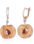 Silver earrings with english lock. Photo Nr. 1