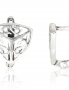 Silver earrings with english lock. Photo Nr. 1