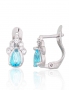 Silver earrings with english lock. Photo Nr. 1