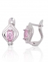 Silver earrings with english lock. Photo Nr. 1