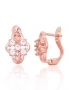 Silver earrings with english lock. Photo Nr. 1