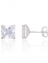 Silver stud earrings. Photo Nr. 1