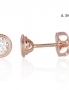 Gold classic studs earrings. Photo Nr. 1