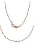 Gold chain Singapore 1 mm, diamond cut. Photo Nr. 1