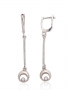 Silver earrings with english lock. Photo Nr. 1