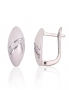 Silver earrings with english lock. Photo Nr. 1