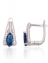 Silver earrings with english lock. Photo Nr. 1