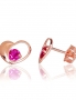Gold classic studs earrings. Photo Nr. 1