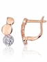 Gold earrings with english lock. Photo Nr. 1