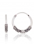 Silver earrings-rings. Photo Nr. 1