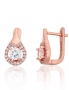 Silver earrings with english lock. Photo Nr. 1