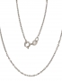 Silver chain Anchor 1 mm, diamond cut. Photo Nr. 1