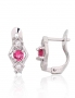 Silver earrings with english lock. Photo Nr. 1