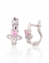 Silver earrings with english lock. Photo Nr. 1