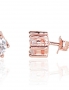 Silver stud earrings. Photo Nr. 1