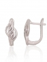 Silver earrings with english lock. Photo Nr. 1