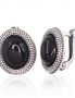 Silver earrings with english lock. Photo Nr. 1