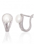Silver earrings with english lock. Photo Nr. 1