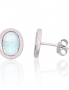 Silver stud earrings. Photo Nr. 1