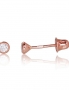 Gold screw studs earrings. Photo Nr. 1