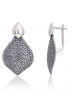 Silver earrings with english lock. Photo Nr. 1