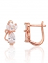 Silver earrings with english lock. Photo Nr. 1