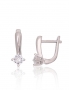 Silver earrings with english lock. Photo Nr. 1