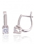 Silver earrings with english lock. Photo Nr. 1