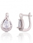 Silver earrings with english lock. Photo Nr. 1