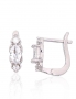 Silver earrings with english lock. Photo Nr. 1