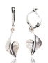 Silver earrings with english lock. Photo Nr. 1