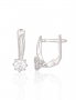 Silver earrings with english lock. Photo Nr. 1