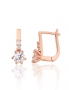 Silver earrings with english lock. Photo Nr. 1