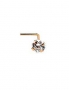 Gold piercing for nose. Photo Nr. 1