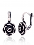 Silver earrings with english lock. Photo Nr. 1