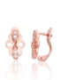 Silver earrings with english lock. Photo Nr. 1