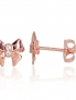 Gold classic studs earrings. Photo Nr. 1