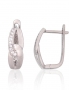 Silver earrings with english lock. Photo Nr. 1
