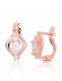 Silver earrings with english lock. Photo Nr. 1