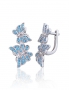 Silver earrings with english lock. Photo Nr. 1