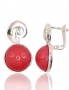 Silver earrings with english lock. Photo Nr. 1