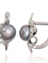 Silver earrings with english lock. Photo Nr. 1