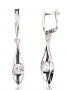 Silver earrings with english lock. Photo Nr. 1